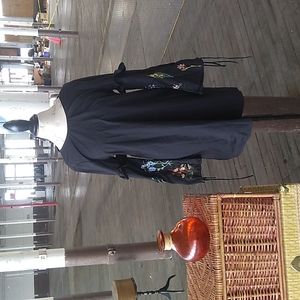 NWT Rebellion Again black blouse (size large)